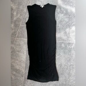 James Perse black ruched dress Size 1